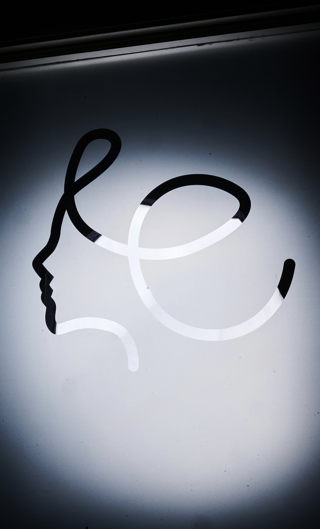 Elysian Medspa & Rejuvenation Center logo in frosted glass in Indianapolis, IN